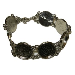 Bracelet - 7 ronds de 16 mm (intérieur) - Rhodium - 1 pièce