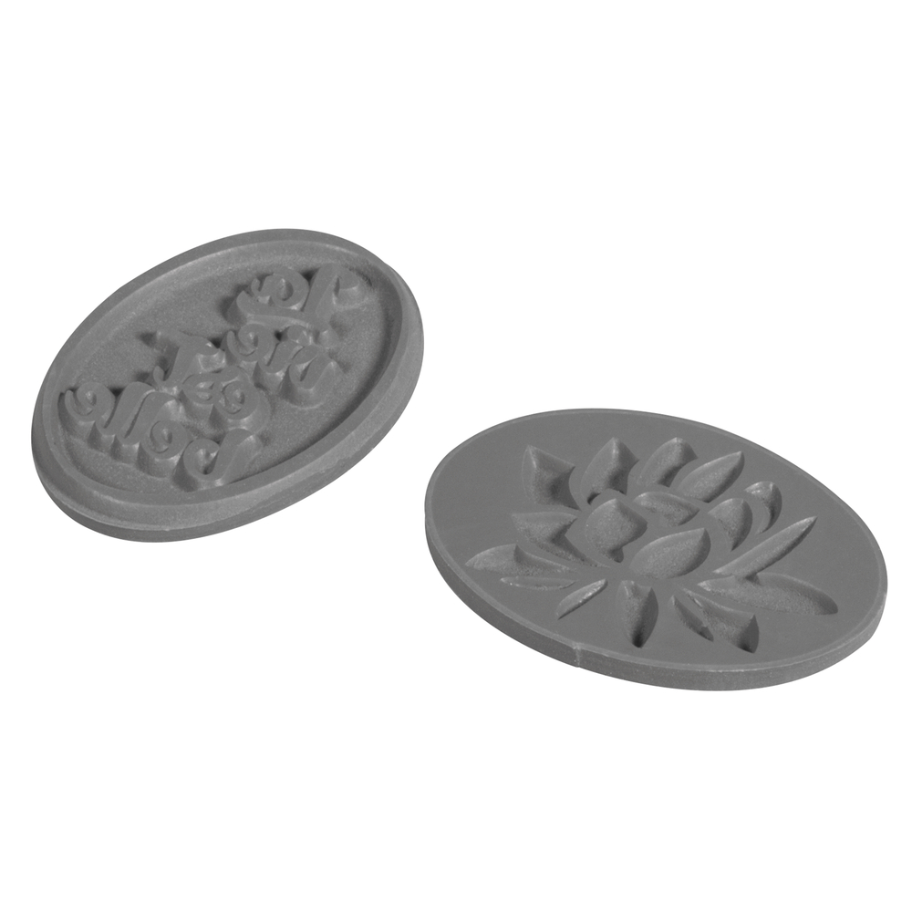 Labels "La vie est belle" + nénuphar - 35 x 25 mm