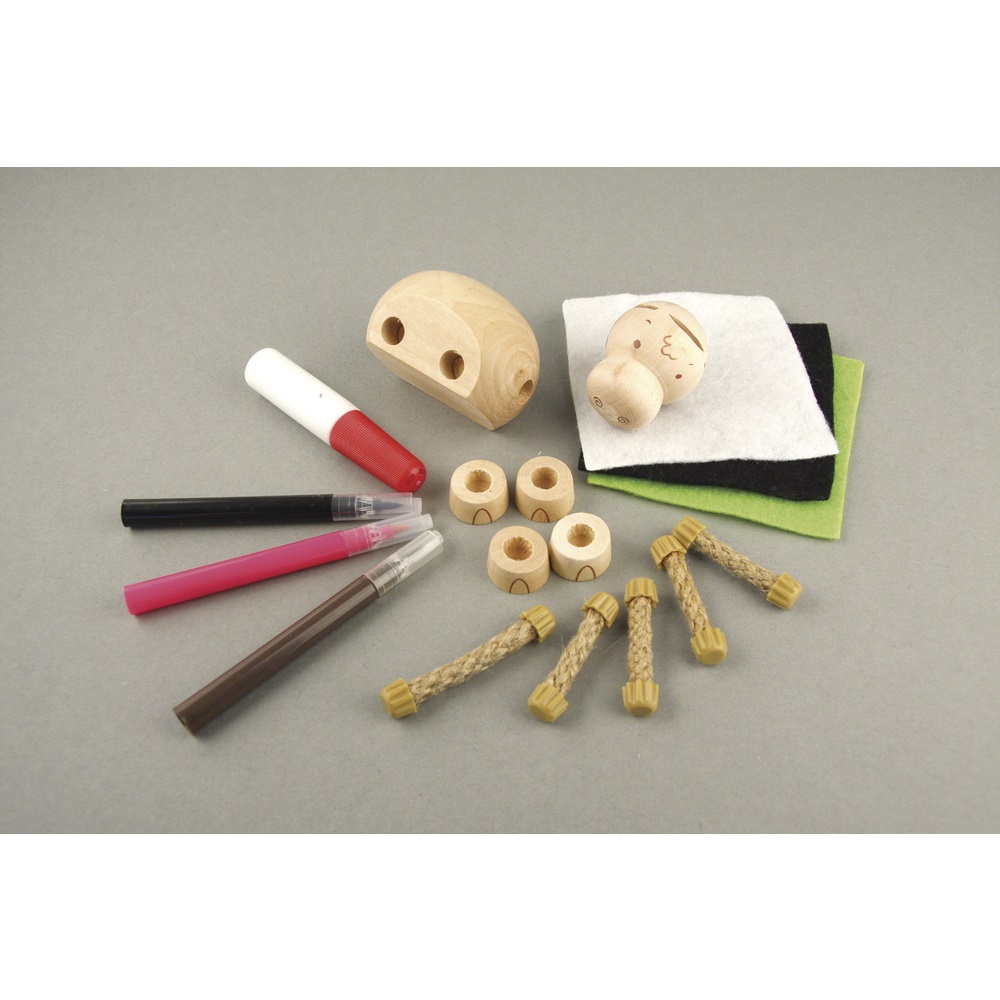 Kit animal en bois - Vache "Pretty" en 18 parties - 9 x 4 x 5 cm - 1 set