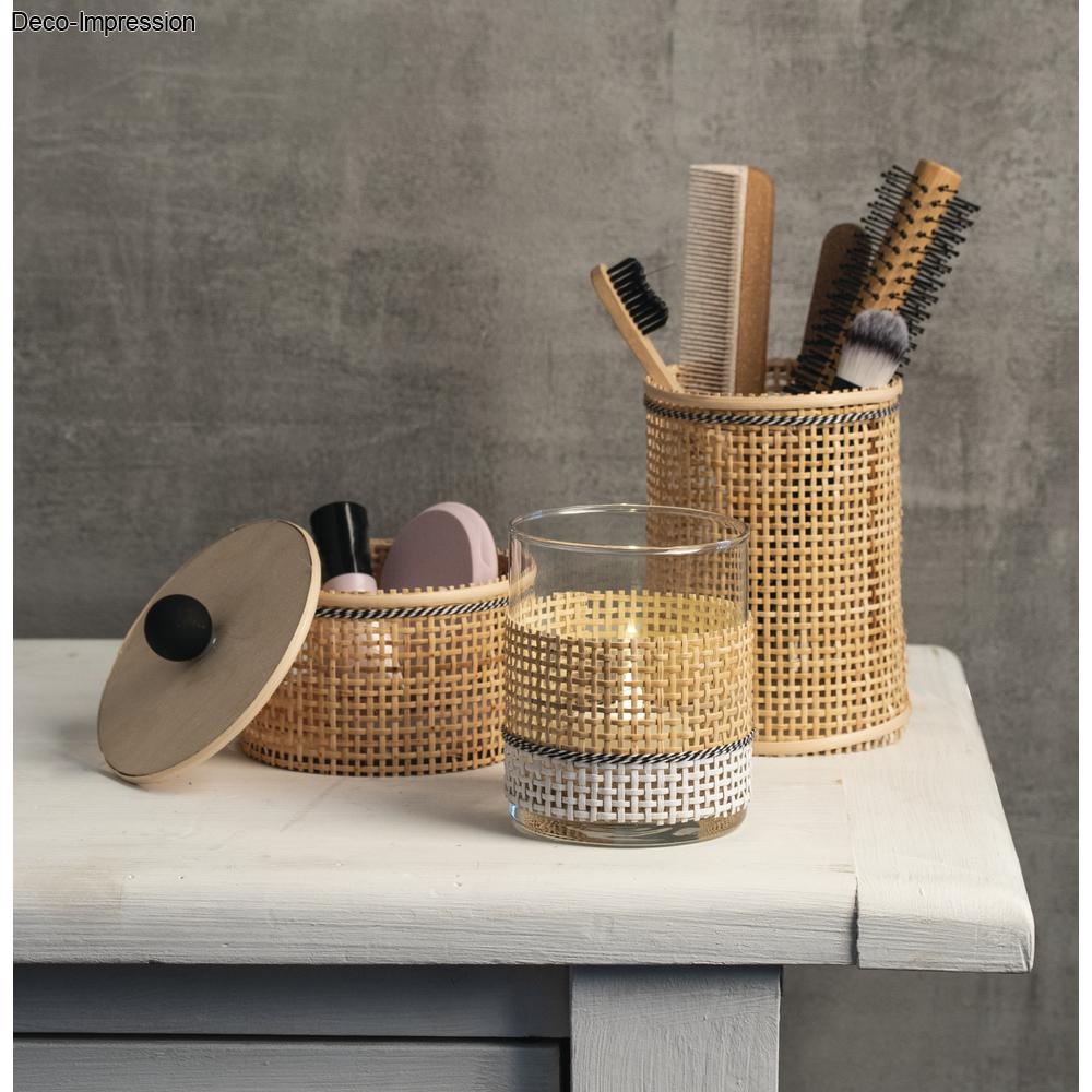 Rotin tressé, naturel, 35x60cm, rouleau 1pce, naturePlaques en bois 7,5-10,5 cm ø (copie)