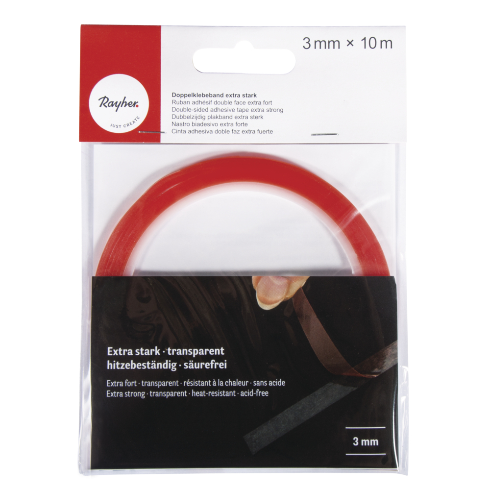 Ruban adhésif double face 3 mm