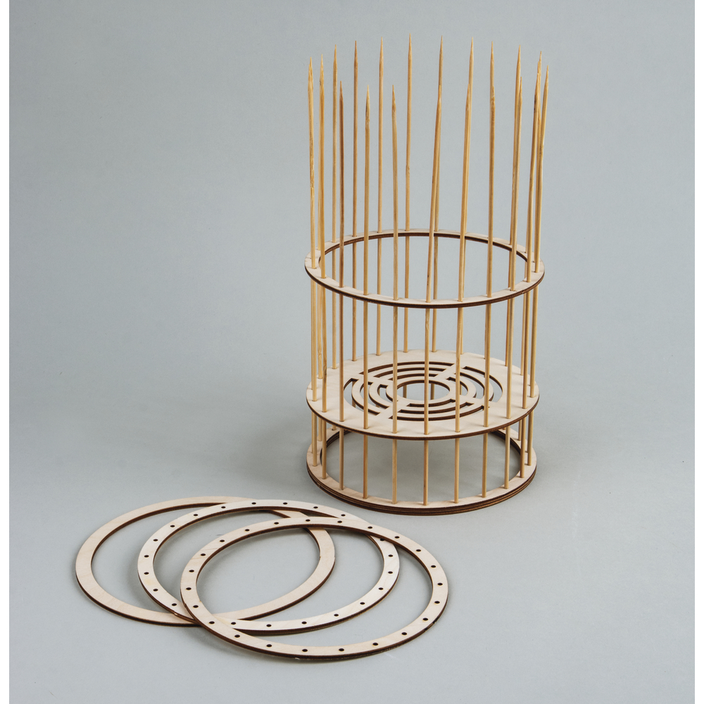 Anneaux en bois pour lampe