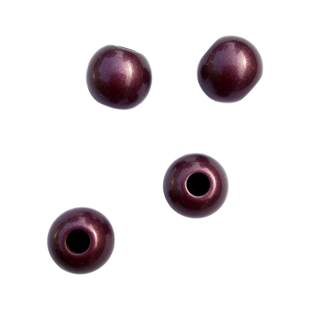 Boule 12 mm Prune nacré