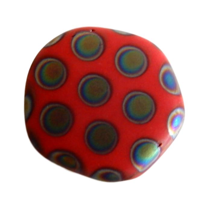 Pentagone 19 mm Rouge