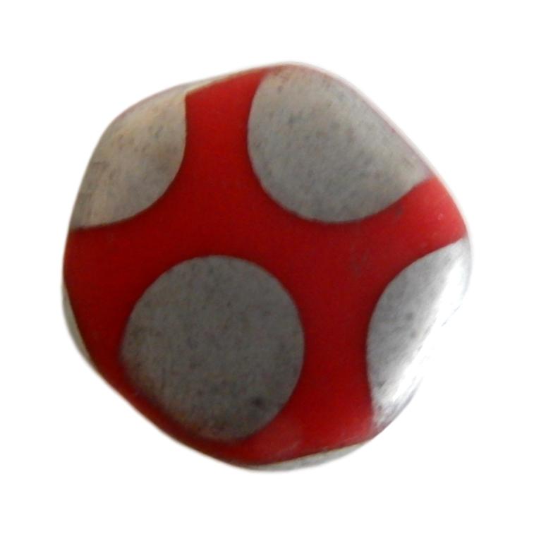 Pentagone 19 mm Rouge