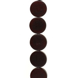 Rond plat 20 mm Bordeaux