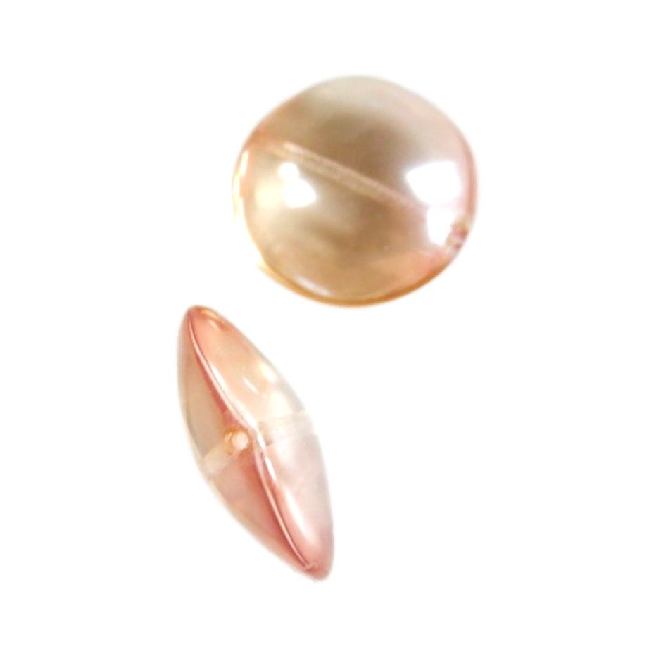 Rond plat 20 mm Rose beige