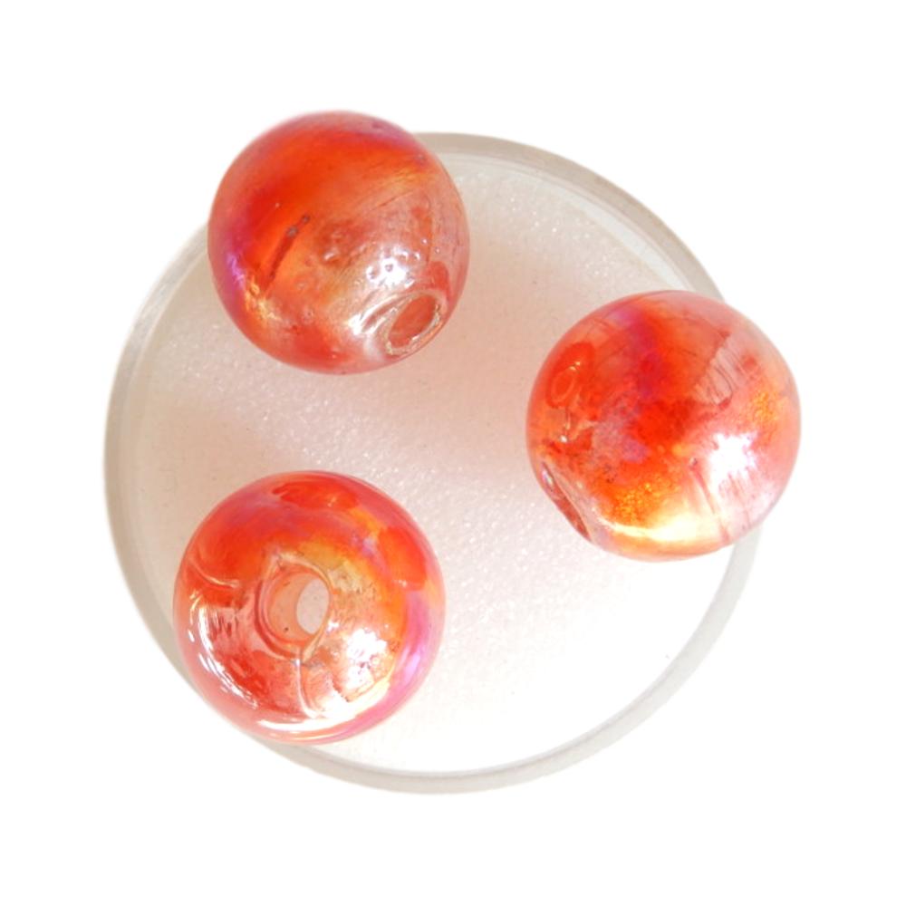 Boule 14 mm Rouge irisé