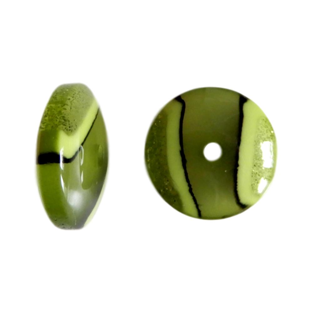 Rondelle 20 mm Pailleté bicolore