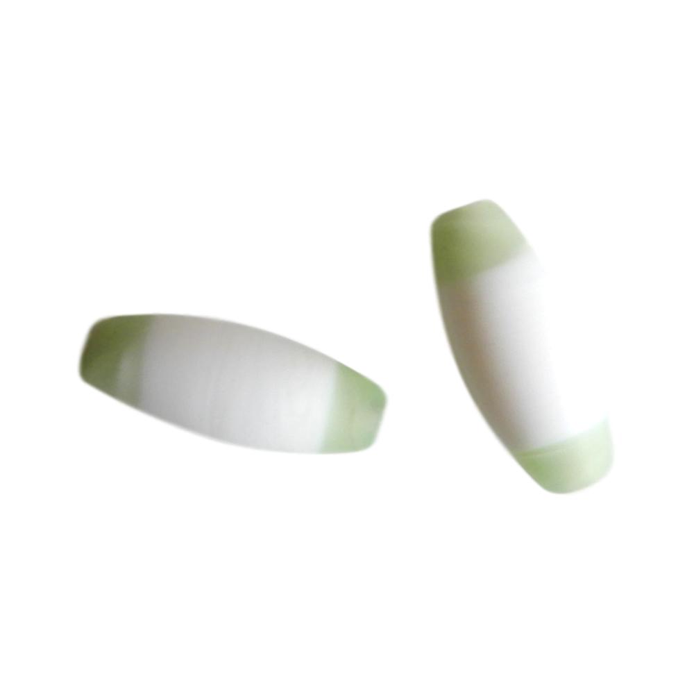 Olive 20 mm Blanc et vert