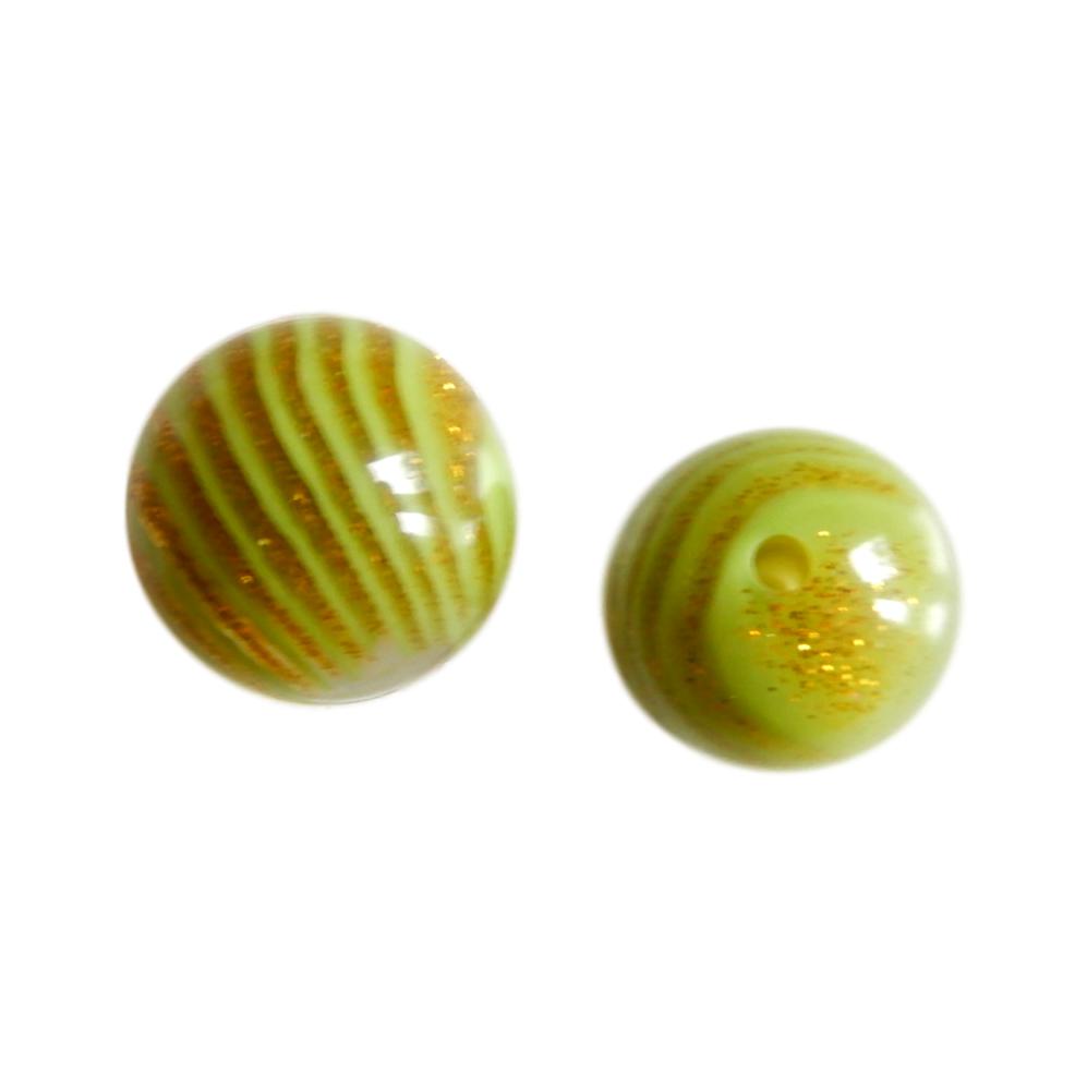 Boule 18 mm Pailleté bicolore