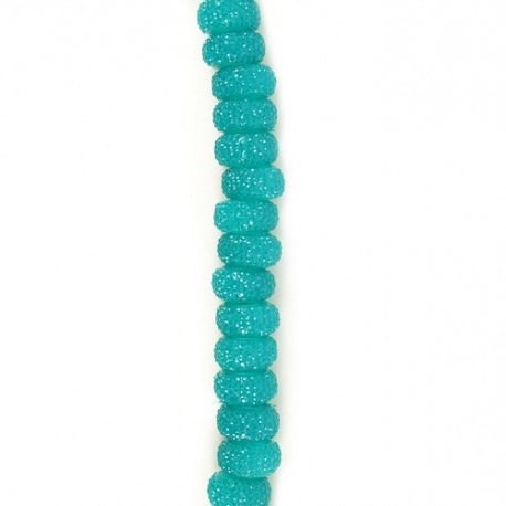 Shine Rondelle 12 mm Turquoise