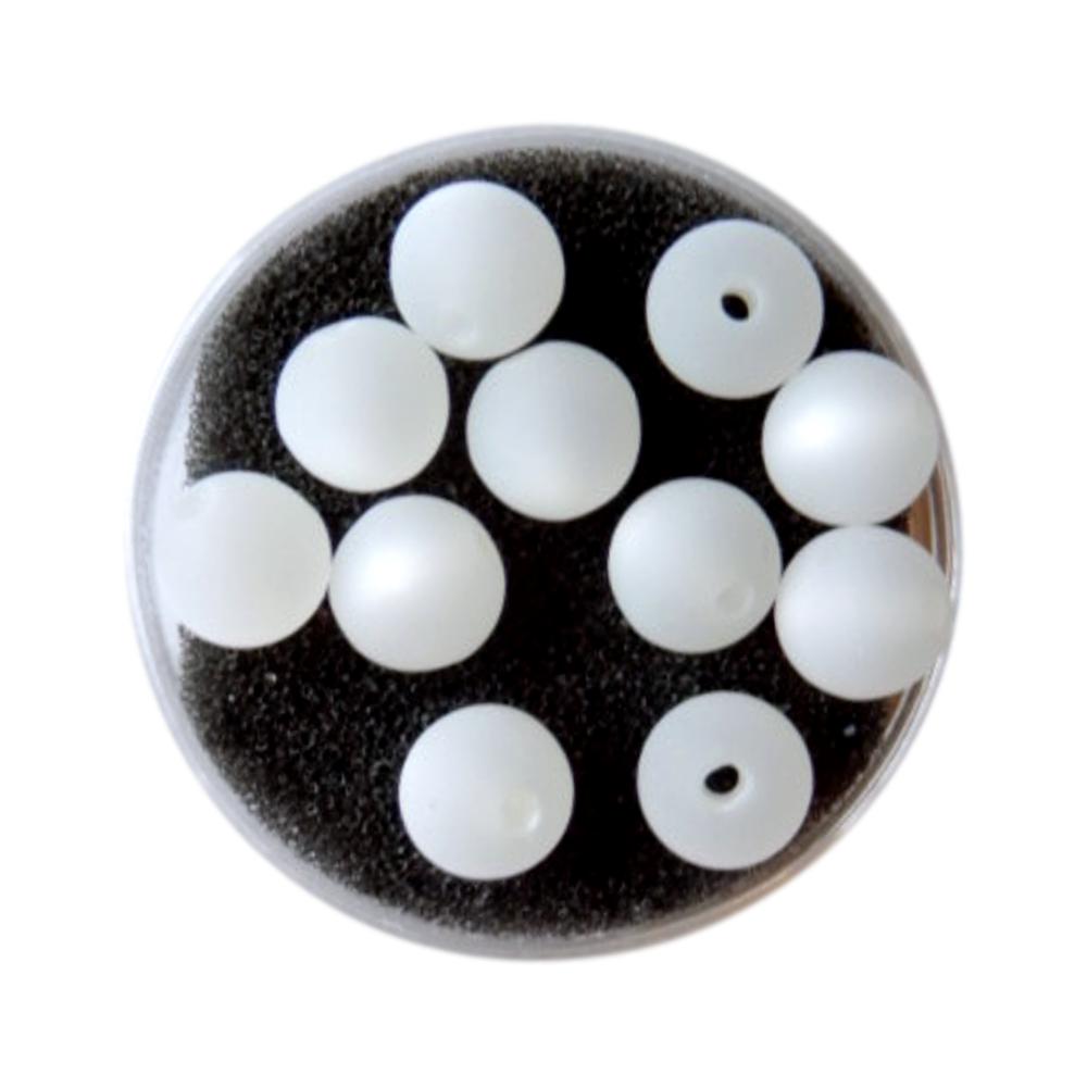 Boule Polaris 8 mm Blanc mat