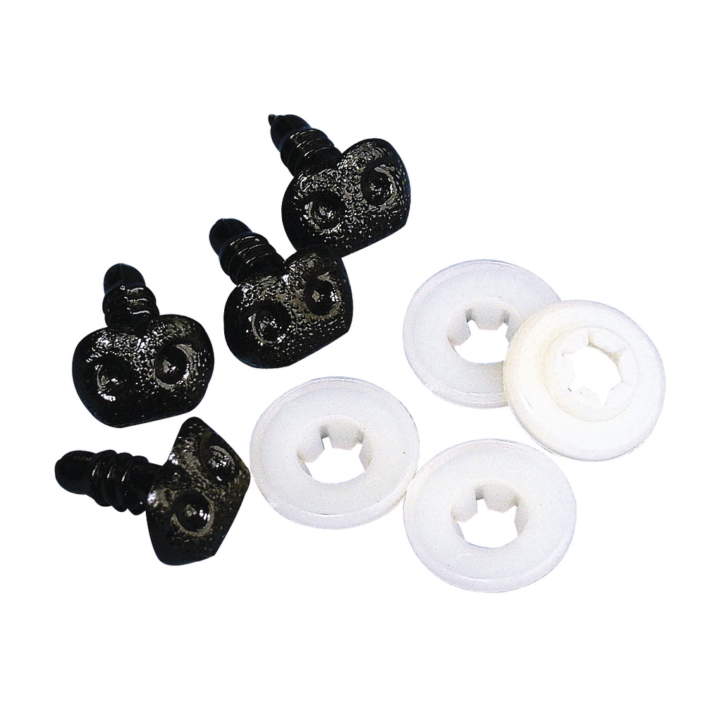 Nez animaux 12 mm Noir
