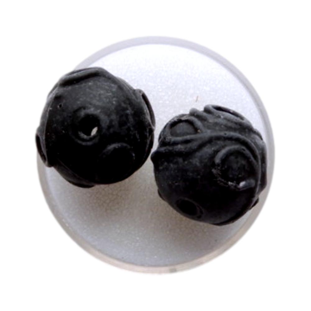 Boule 18 mm Noir mat