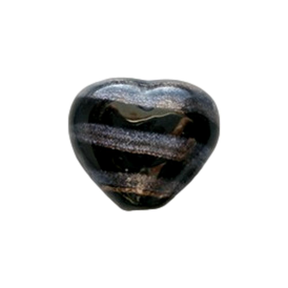 Coeur 15 mm Gris et bronze