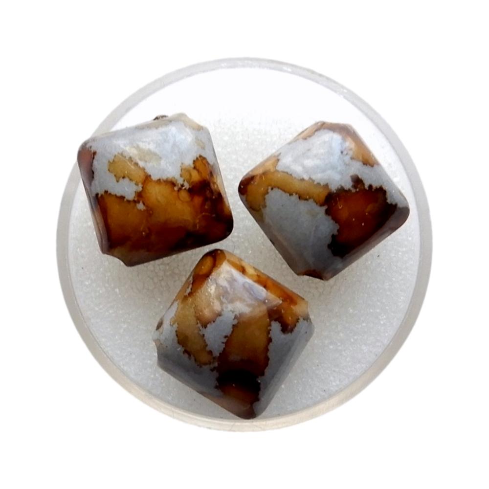 Carré bombé 14 mm Marbré