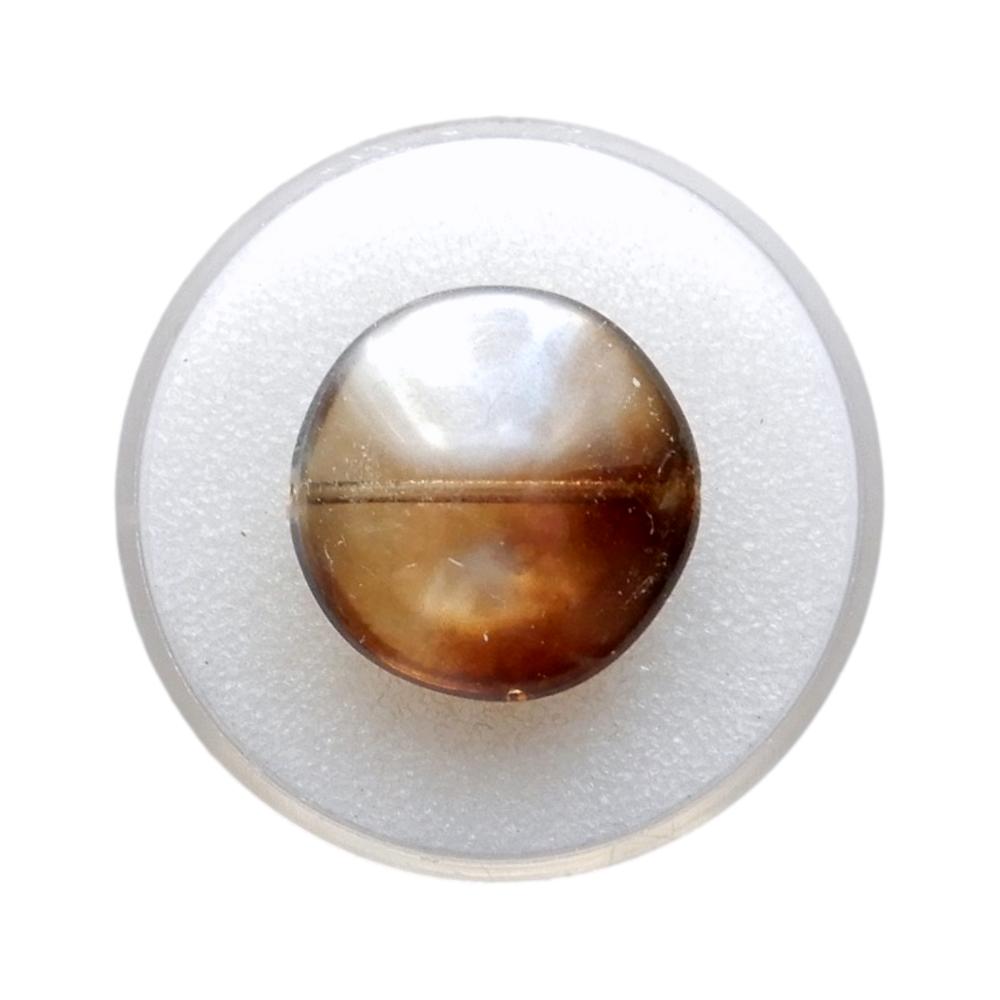 Rond plat 20 mm Brun topaze