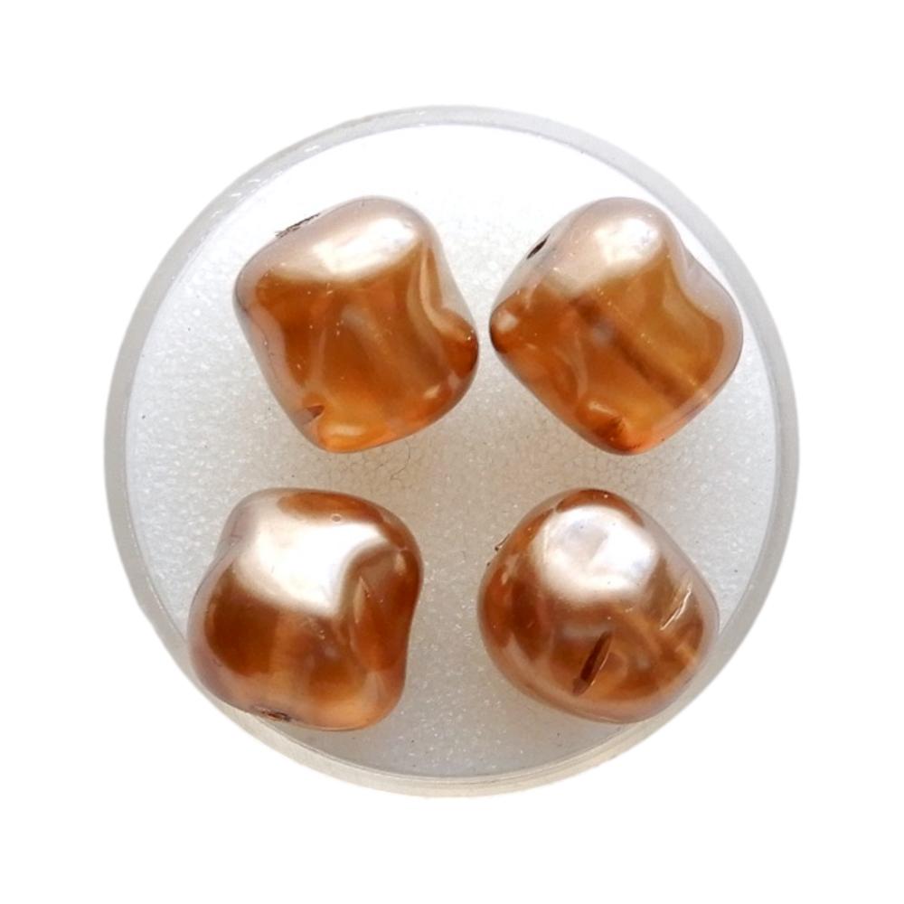 Cube 13 mm Brun lustré