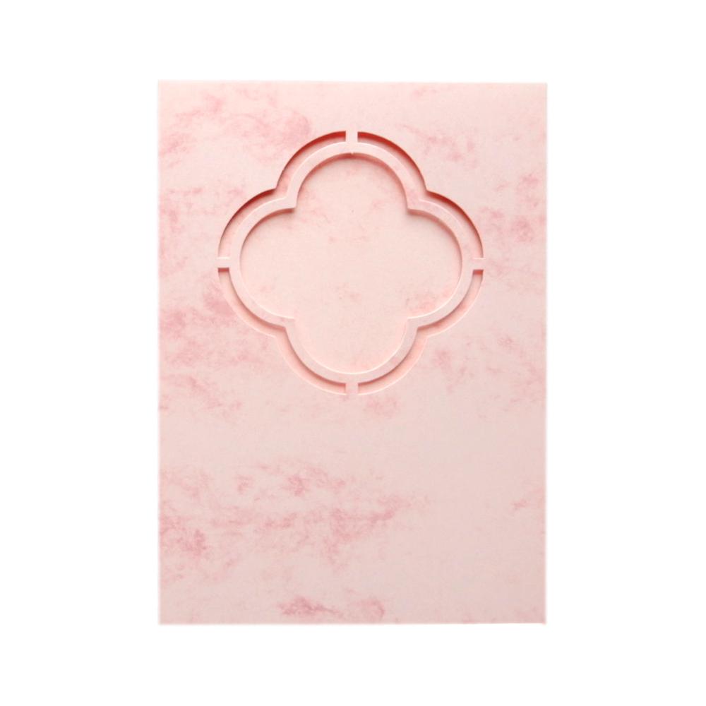 Passepartout Rose marbré Trèfle