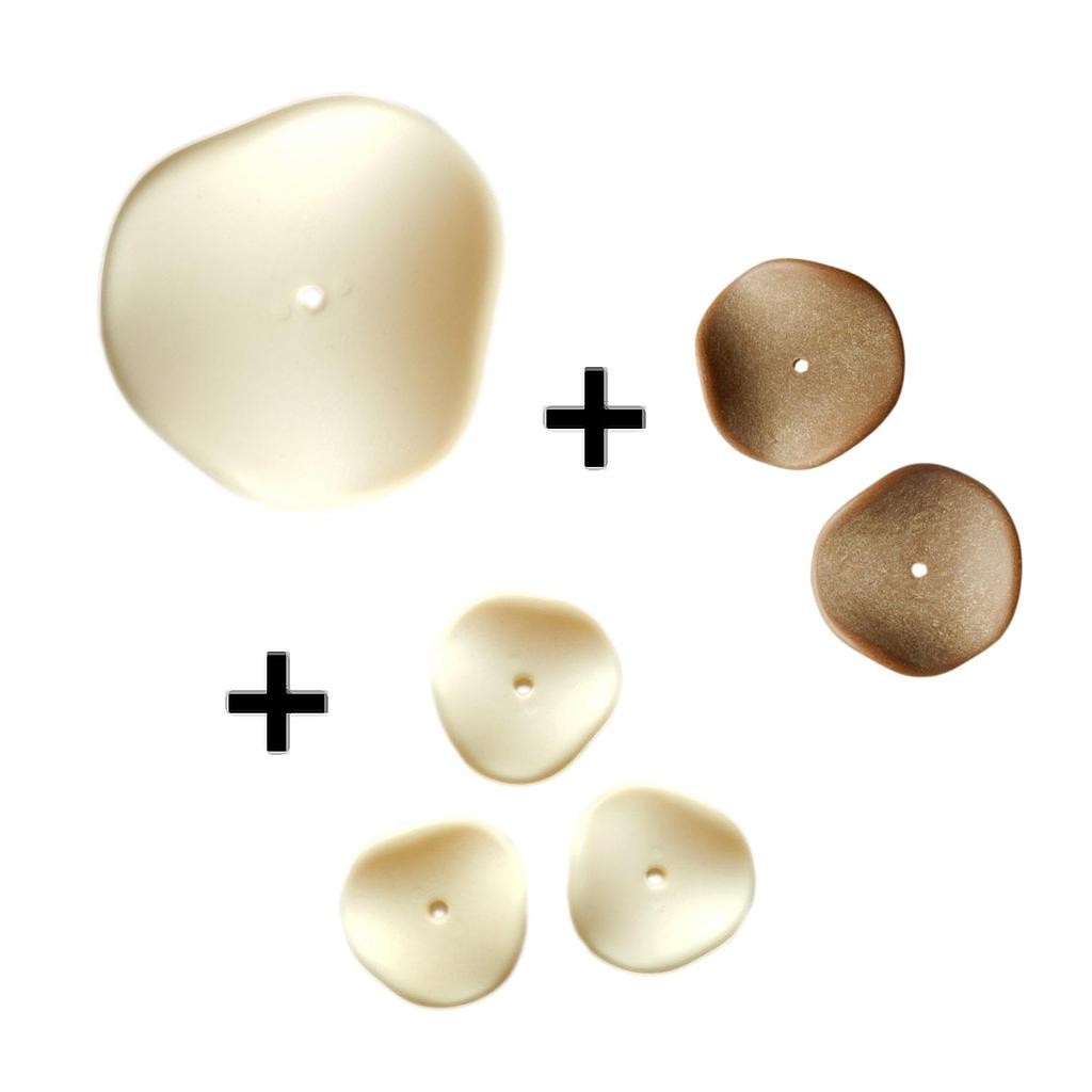 Fleur ondulée en résine