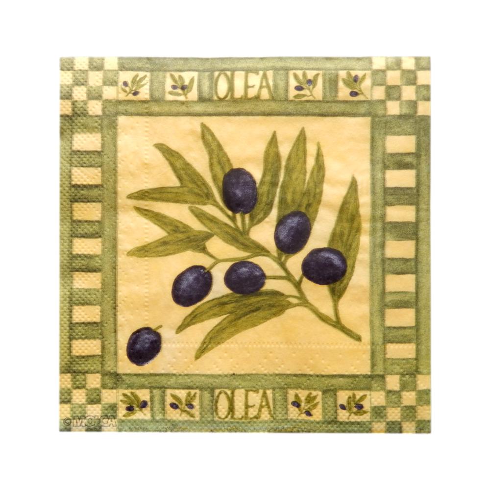 Serviette en papier Olives