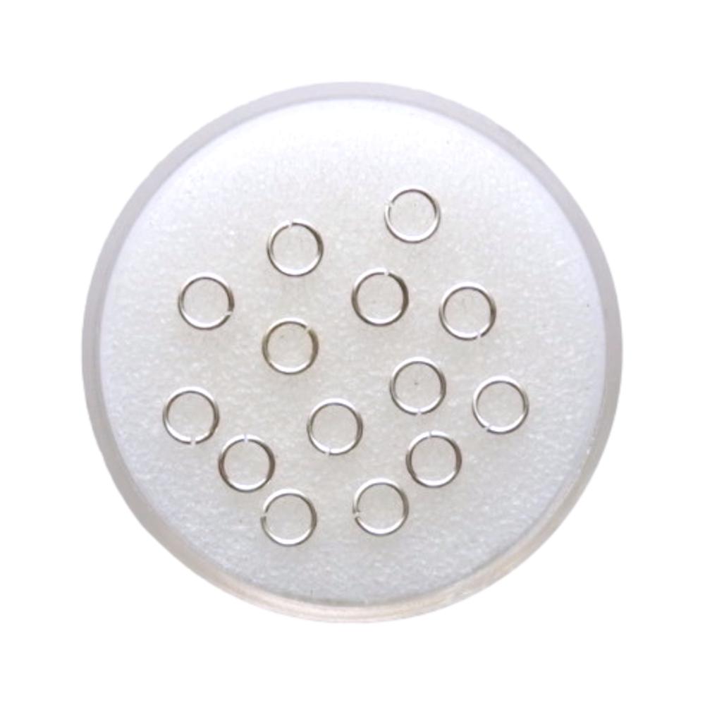 Anneau simple 4 mm Rhodium