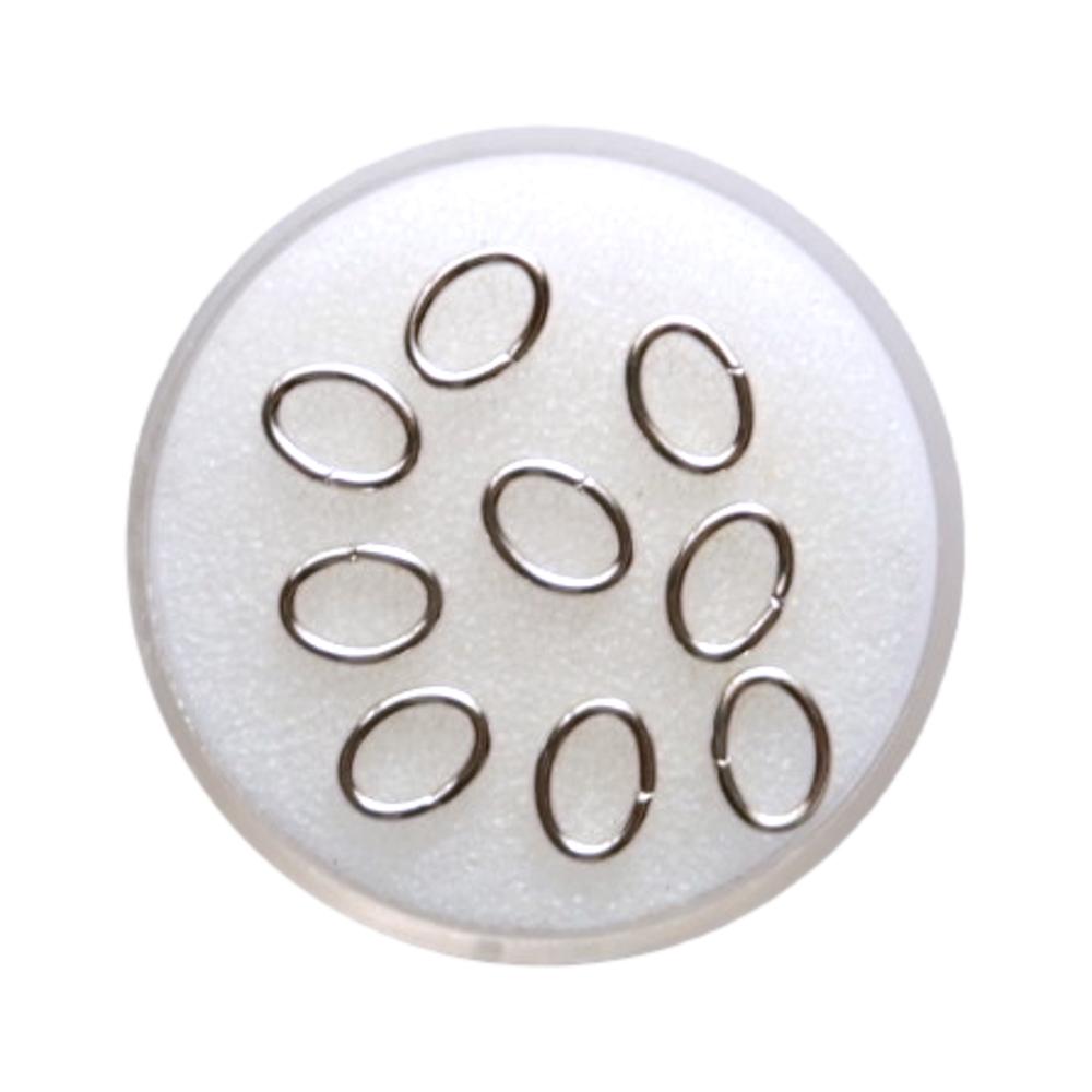 Anneau simple 8 mm Rhodium