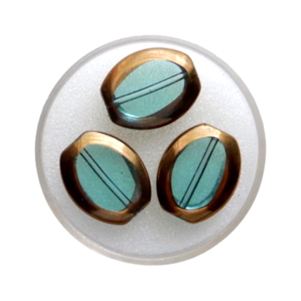 Ovale 16 mm Turquoise
