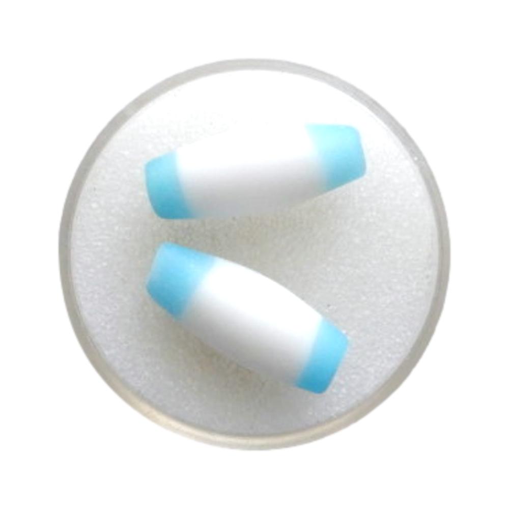 Olive 20 mm Blanc et bleu