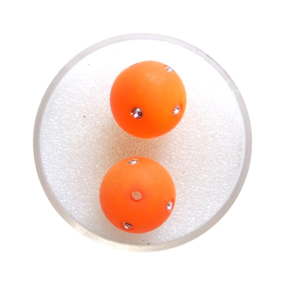 Boule Polaris strass Swarovski Orange