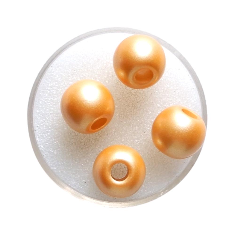 Boule 12 mm Orange nacré