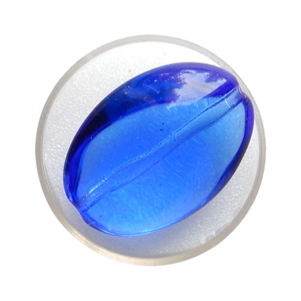 Ovale plat 36 mm Bleu