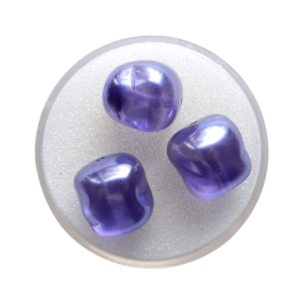 Cube 13 mm Bleu lustré