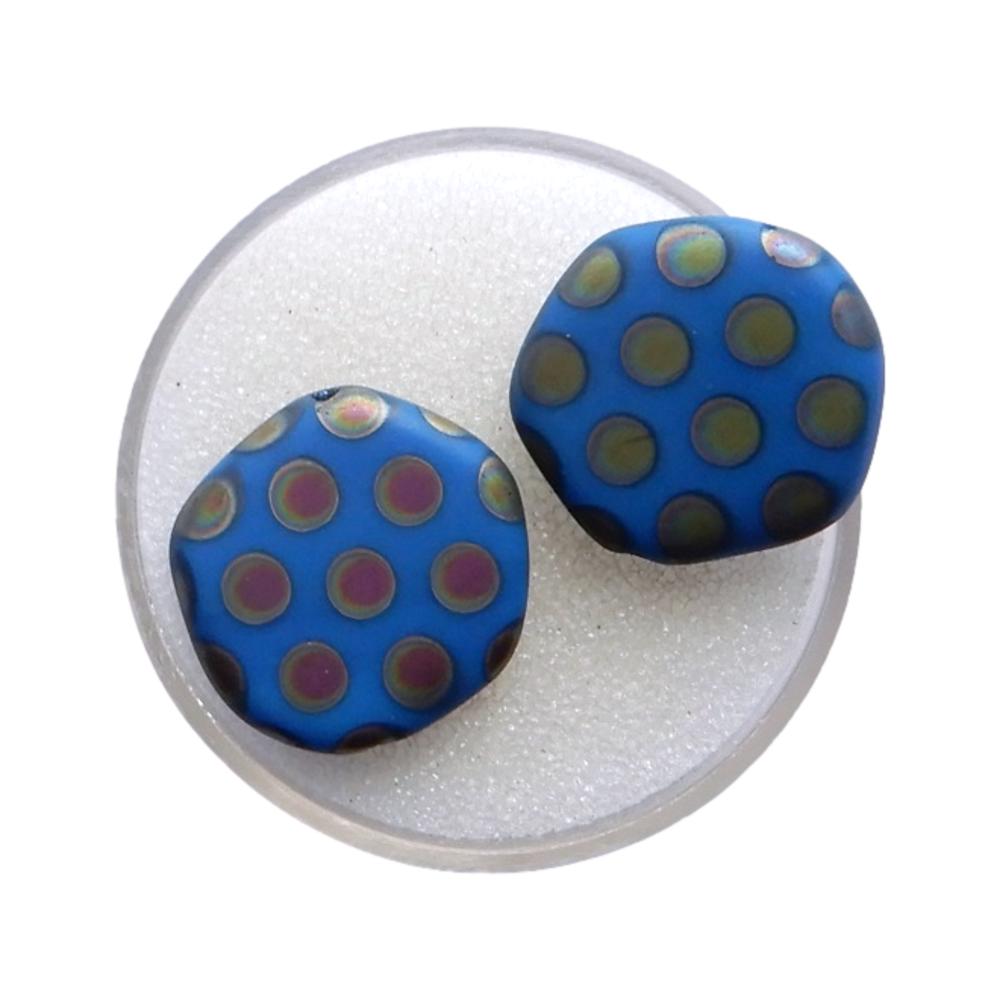 Pentagone 19 mm Bleu