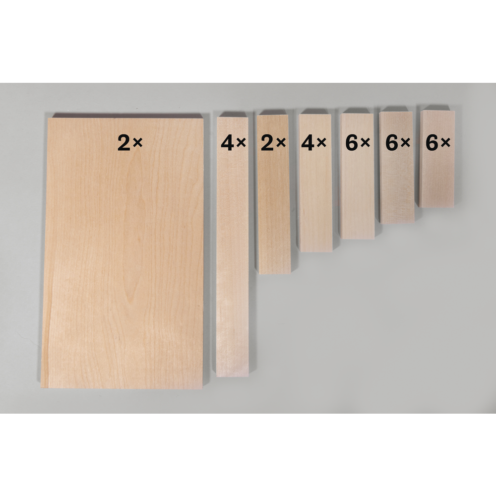 Kit Blocs + plaques en bois 30 pièces