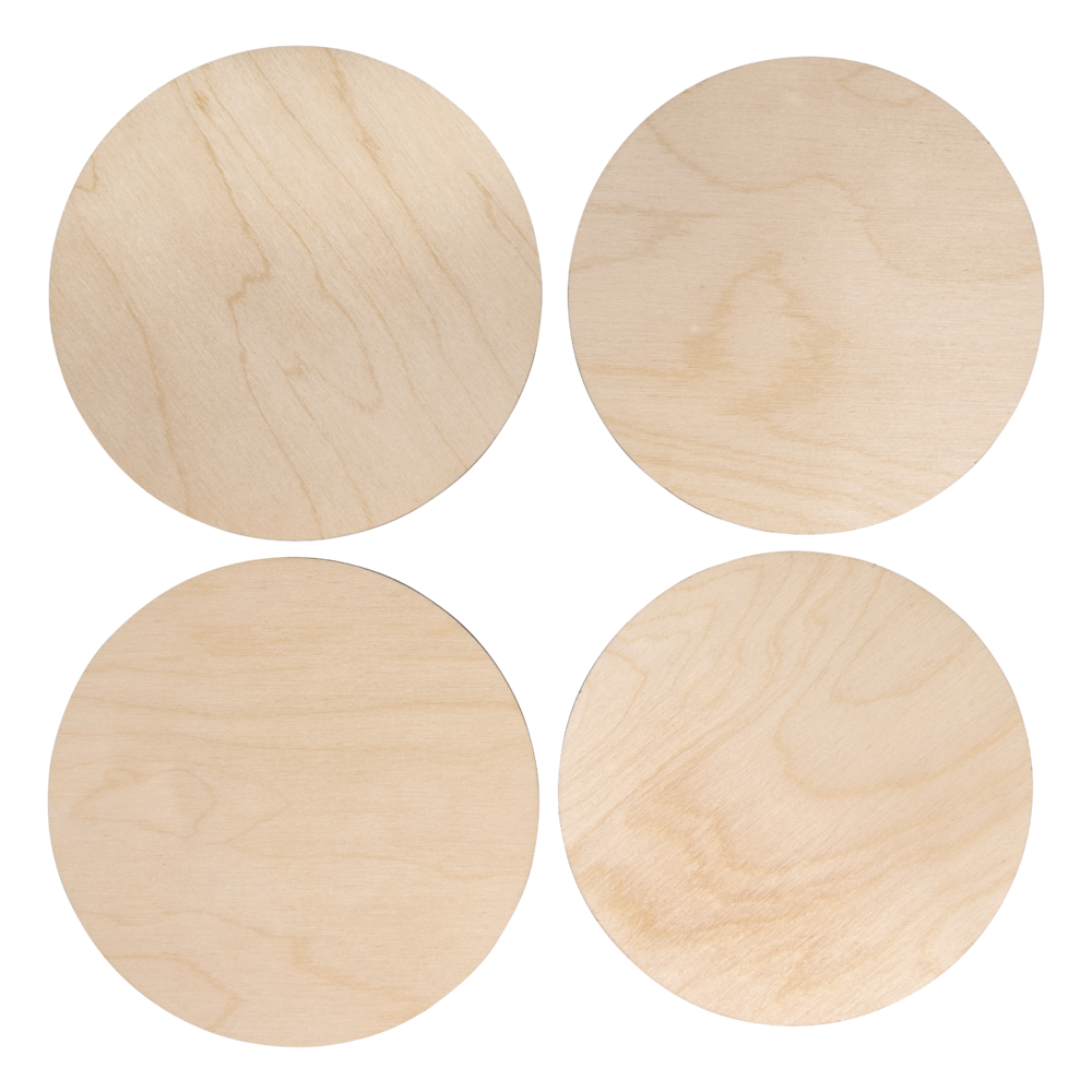 Plaques en bois 15-15,5 cm ø