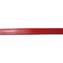 Lanière de cuir plate - 10 x 2 mm x 50 cm - Rouge