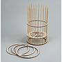 Anneaux en bois pour lampe