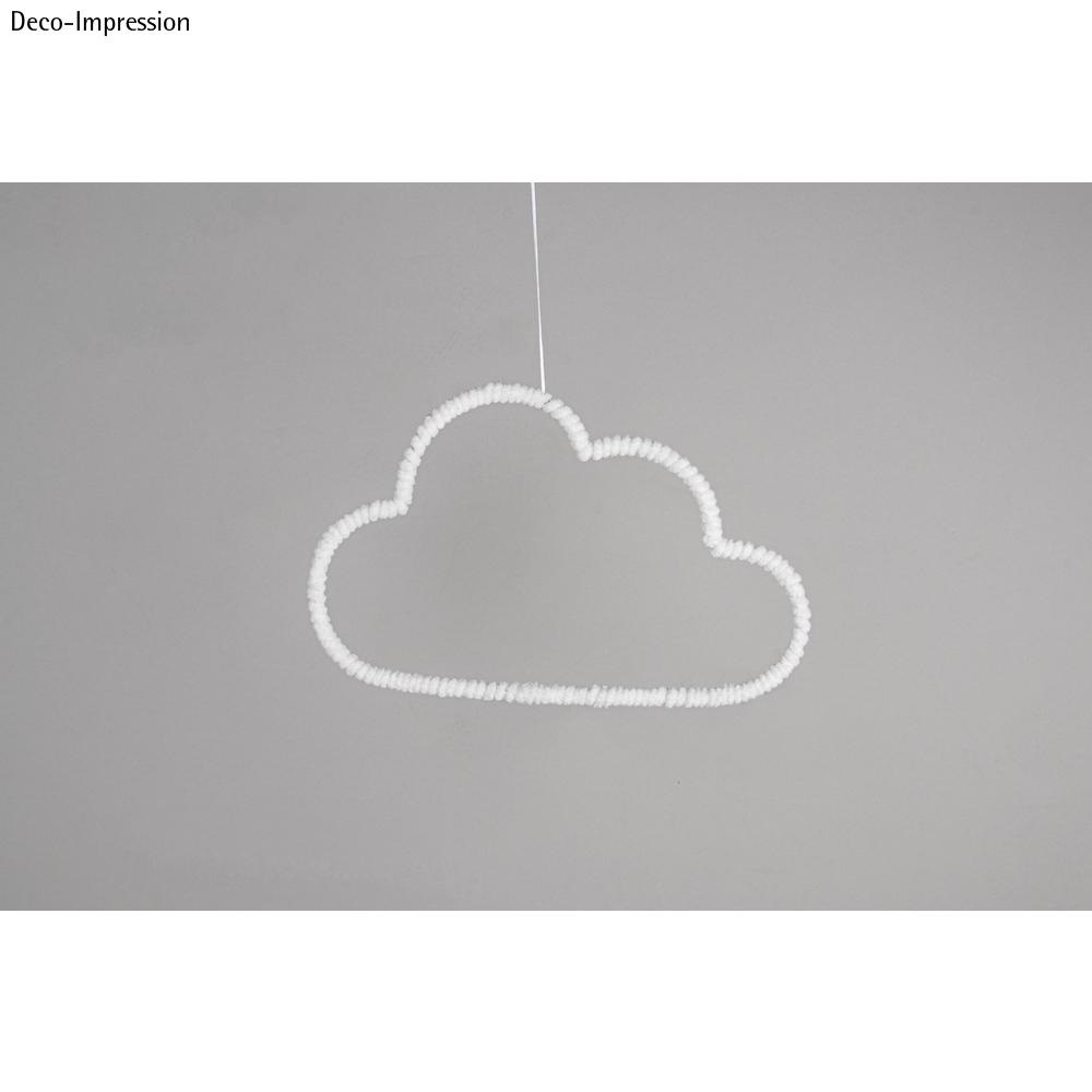 Cordon en peluche - 8 mm ø - Blanc - Carte 3 mètres