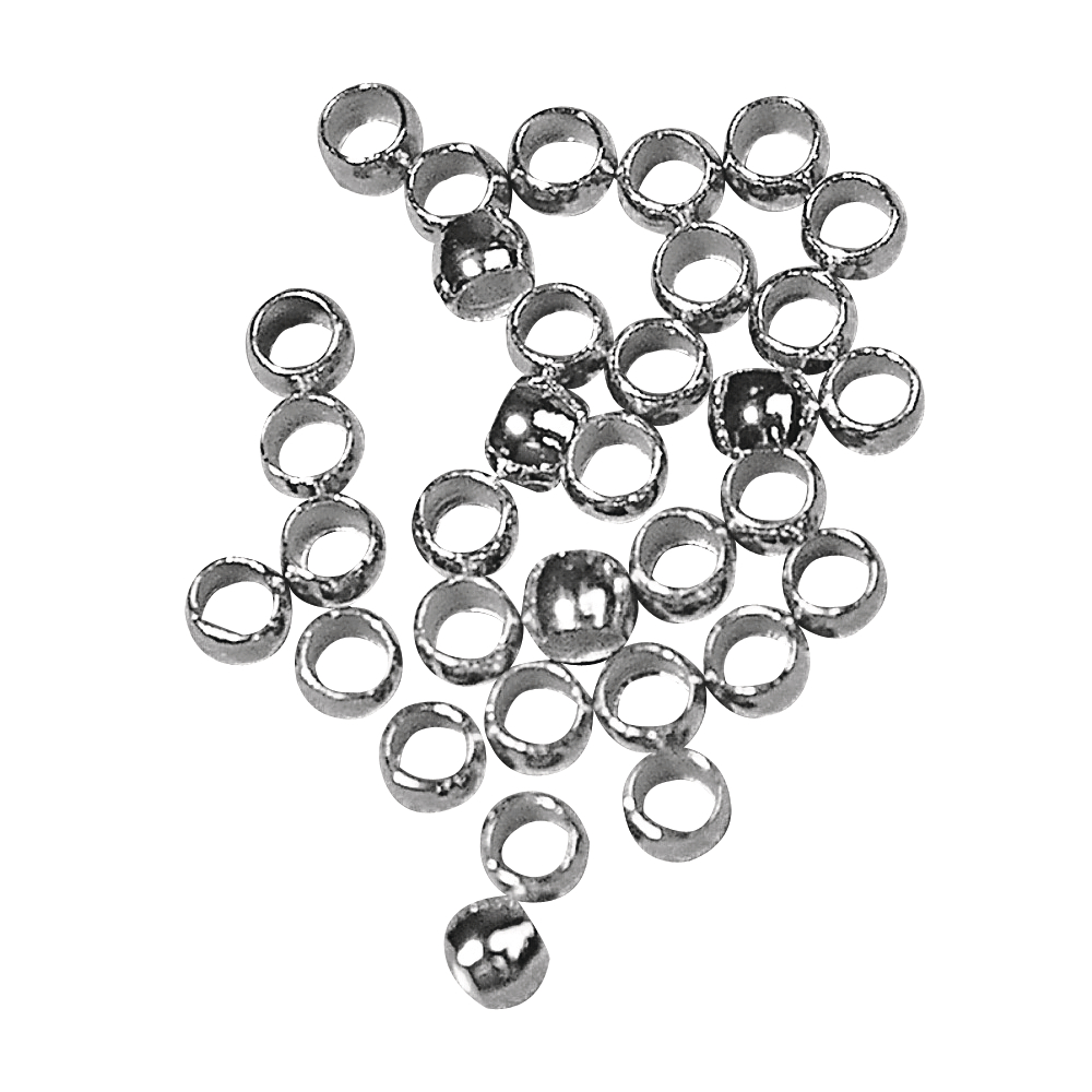 Perles à écraser 2,5 mm Platine