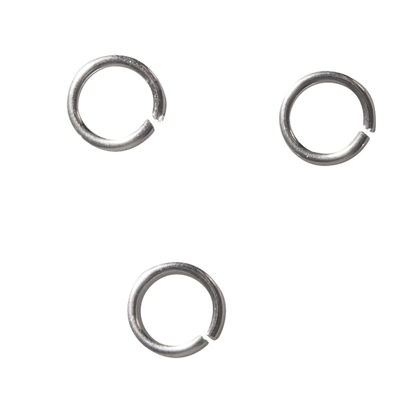 Anneau simple 12 mm Rhodium