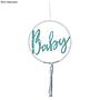 Couronne en bois "Baby" à suspendre - Rayher - FSC MixCred - 30 cm - Nature - Boîte 1 pièce