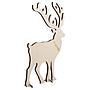 Cerf en bois 18 cm